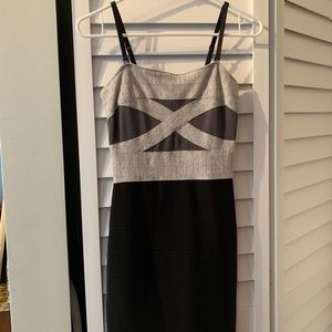Black and gray Guess Dress